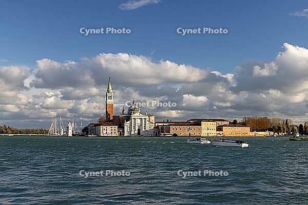 View from St. Mark's Square to San Giorgio Maggiore Church, Venice, Italy [IBR123774774]