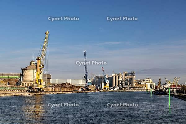 Waterfront industrial building, Porto Marghera, Port, Venice, Italy [IBR123774775]