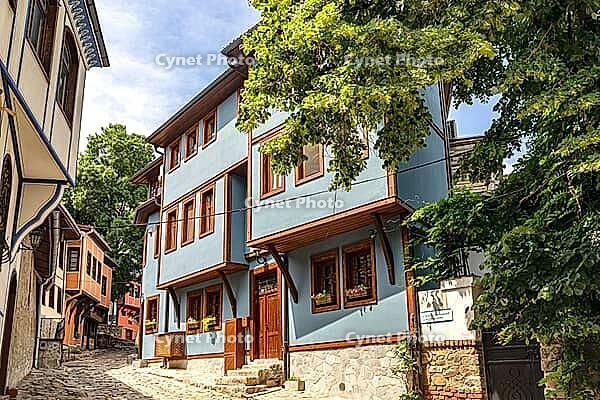 Typische bulgarische Häuser in der Altstadt von Plovdiv [IBR123790581]