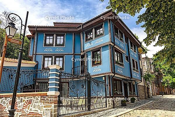 Typische bulgarische Häuser in der Altstadt von Plovdiv [IBR123790582]