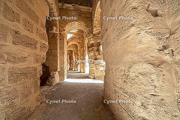 One of the best preserved amphitheatres, EL JEM, Tunisia, Eines der am besten erhaltenen Amphitheater, EL JEM, Tunesien [IBR123790618]