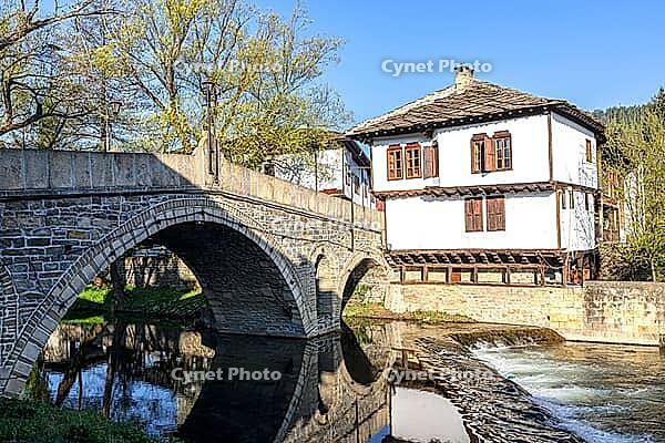 Typische bulgarische Häuser in der Altstadt von Trjawna [IBR123790624]