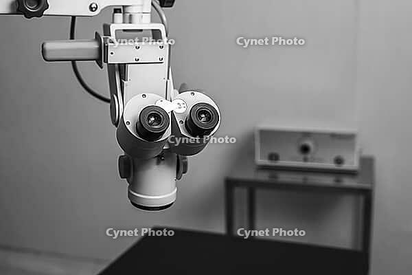 Medical optometrist equipment used for eye exams [IBR123878835]
