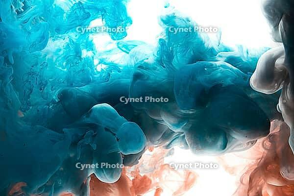 Abstract acrylic paint color swirls in water, background [IBR123878839]