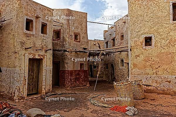Abandoned and deserted city in Ouarzazate, Morocco. The area also is being used as film studios [IBR123878853]