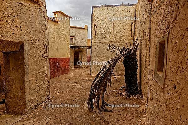 Abandoned and deserted city in Ouarzazate, Morocco. The area also is being used as film studios [IBR123878854]