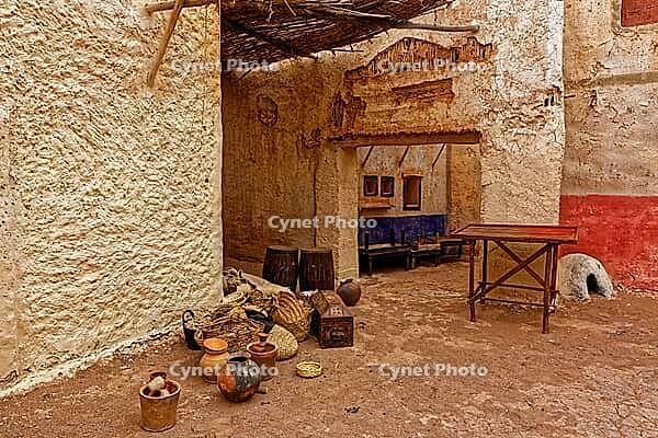 Abandoned and deserted city in Ouarzazate, Morocco. The area also is being used as film studios [IBR123878857]