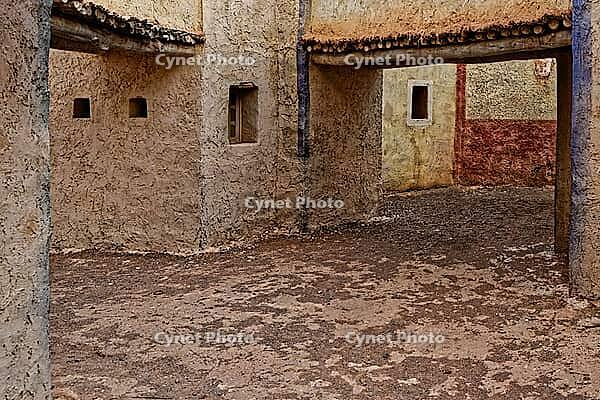Abandoned and deserted city in Ouarzazate, Morocco. The area also is being used as film studios [IBR123878862]