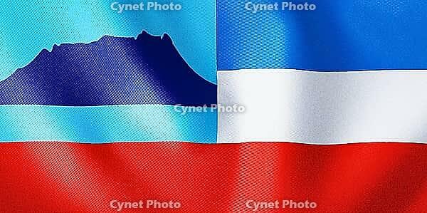 Sabah State Flag Representing Borneo Identity and Natural Heritage [IBR123893284]
