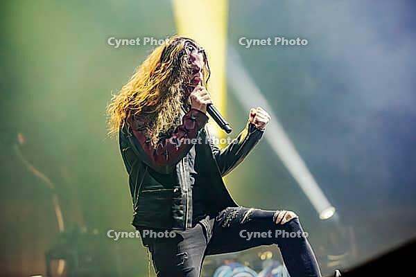 Nils Molin, singer of Amaranthe, live on Arcane Dimensions Tour 2026 at Munich's Zenith on 17.01.2026 [IBR112941819]