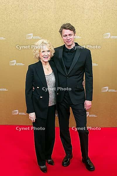 Liv Ullman with her grandson Halfdan Ullmann Tondel, EUROPEAN FILM AWARDS Berlin 2026, photo call at the House of World Cultures, Berlin, 17.01.2026 [IBR112941830]