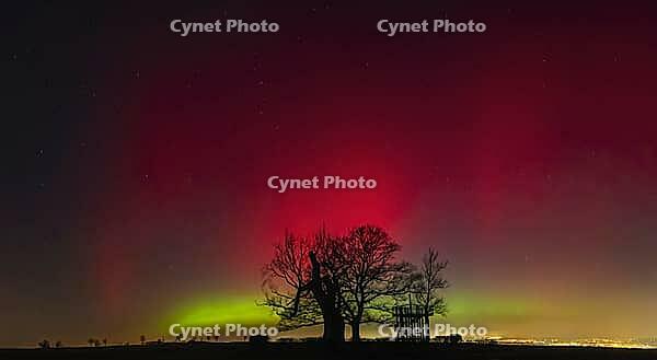 Strong coronary mass ejections on the Sun have sent correspondingly intense storms of charged particles towards Earth, where they have also caused auroras over Germany. These auroras are produced in the atmosphere at an altitude of 70 to 800 kilometers wh [IBR112941844]