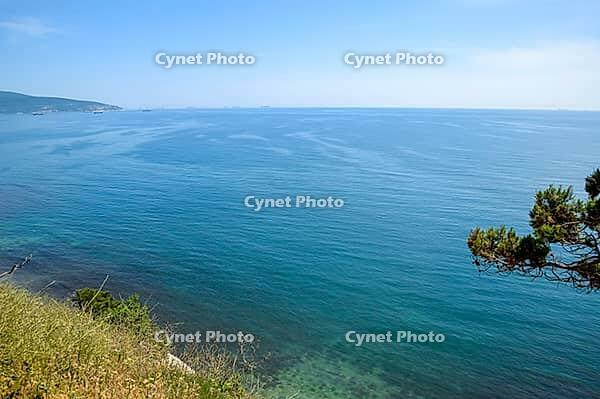 Seascape, view from the shore, Tsemes bay near Novorossiysk. Novorossiysk, Russia [IBR123911553]