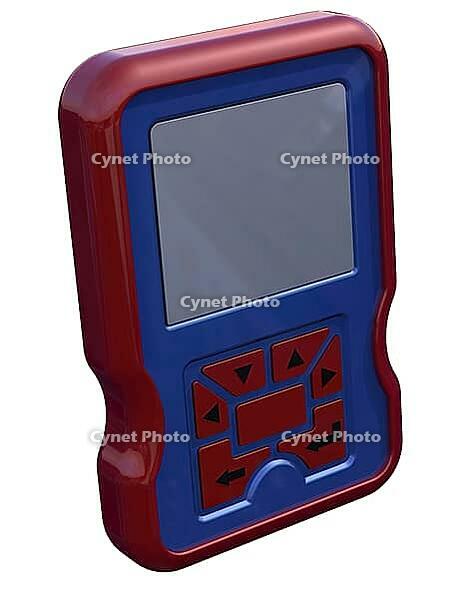 3d render of a mobile phone, cellular phone or cellphone pda isolated on white background [IBR124036405]