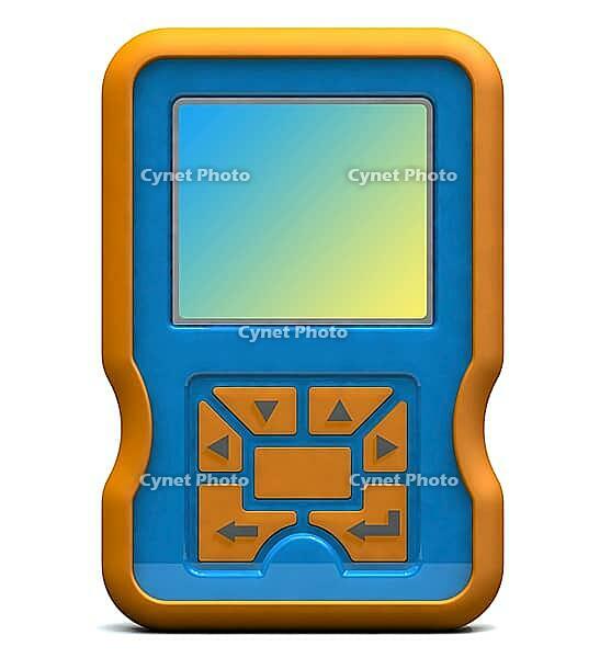 3d render of a mobile phone, cellular phone or cellphone pda isolated on white background [IBR124036408]