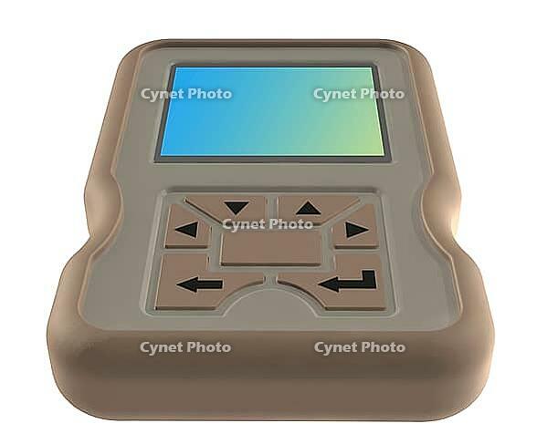 3d render of a mobile phone, cellular phone or cellphone pda isolated on white background [IBR124036409]