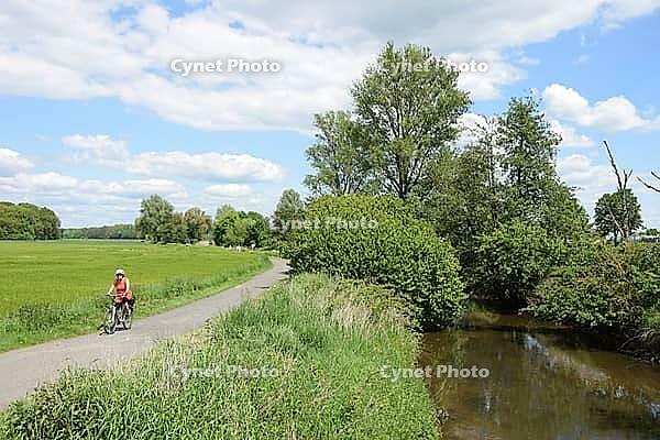Cycling near Münster, Hesse [IBR124072691]