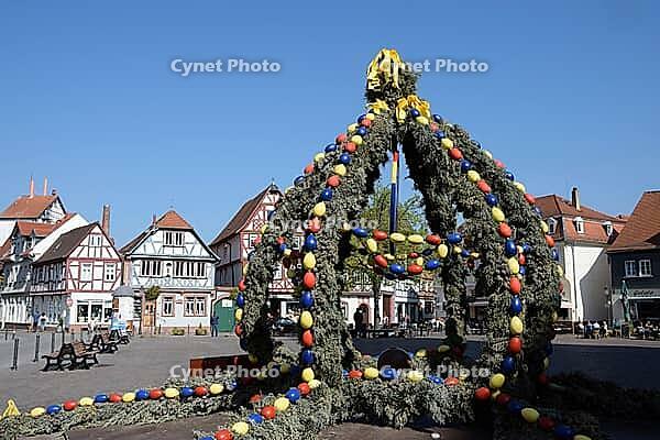 Easter fountain in Seligenstadt [IBR124072750]