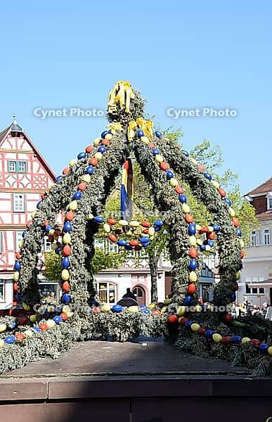 Easter fountain in Seligenstadt [IBR124072752]