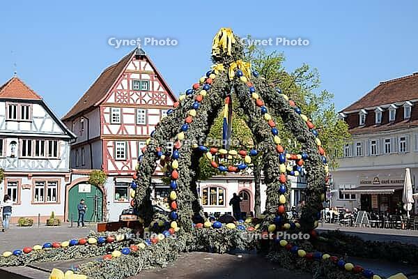 Easter fountain in Seligenstadt [IBR124072754]