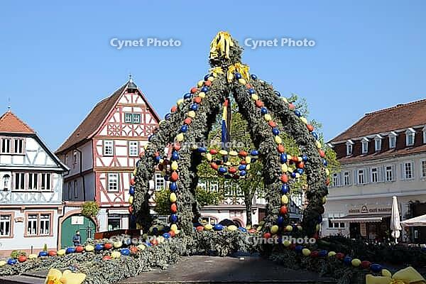 Easter fountain in Seligenstadt [IBR124072755]
