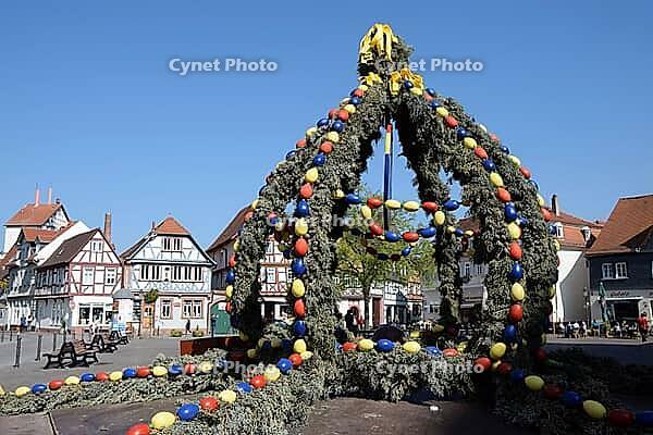 Easter fountain in Seligenstadt [IBR124072759]