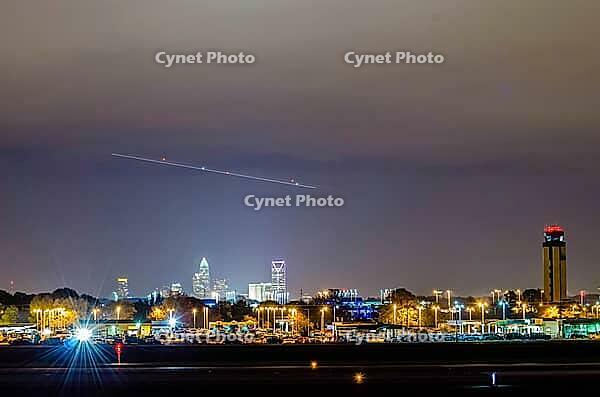 Skyline of charlotte view over charlotte douglas airport [IBR124083667]