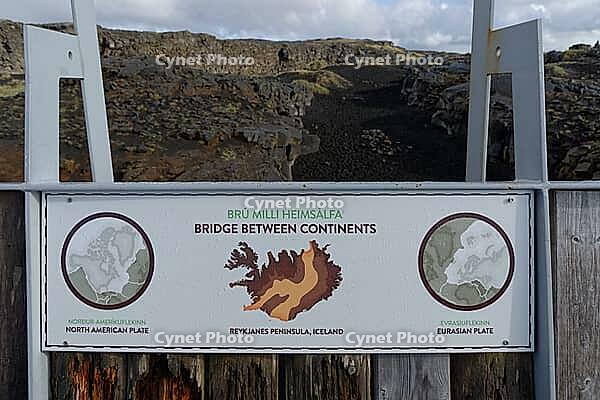 Brú Milli Heimsálfa, bridge between the continents, where the North American and Eurasian plates meet, West Iceland, Iceland [IBR124192722]