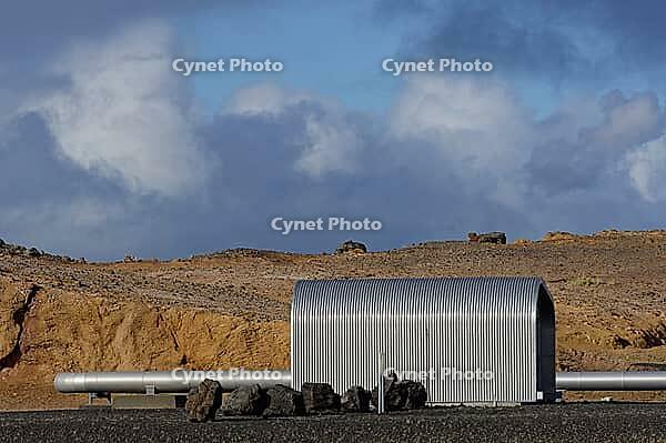 Gunnuhver geothermal power plant, southwest Iceland, Iceland [IBR124192728]