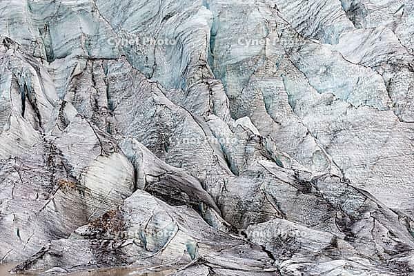 Close-up of Svínafellsjökull glacier, Vatnajökull National Park, South Iceland, Iceland [IBR124192742]