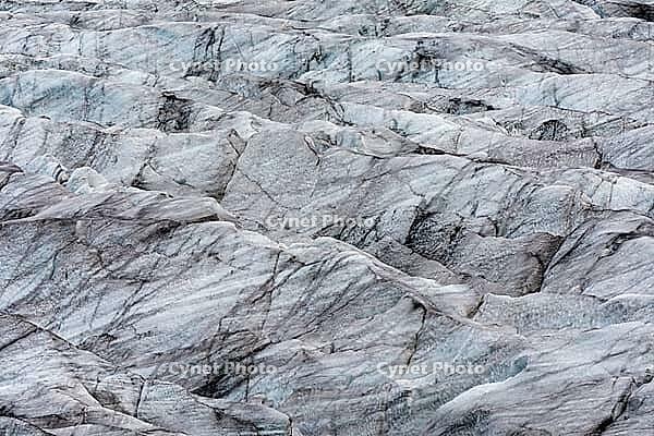 Close-up of Svínafellsjökull glacier, Vatnajökull National Park, South Iceland, Iceland [IBR124192747]