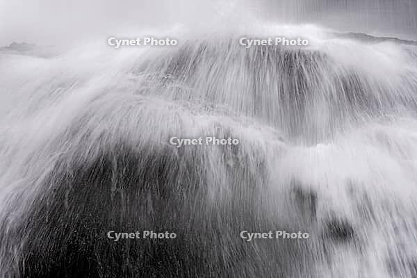 Close-up of Kvernufoss waterfall, Skogafoss, South Iceland, Iceland [IBR124192754]