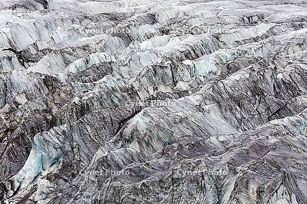 Close-up of Svínafellsjökull glacier, Vatnajökull National Park, South Iceland, Iceland [IBR124192768]