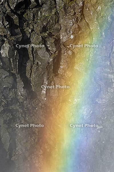 Rainbow at Dettifoss, Jökulsargljufur Gorge, Jökulsargljufur National Park, North Iceland [IBR124192808]