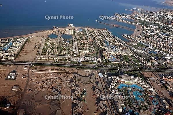 Hotel complexes in the south of Hurghada, Egypt [IBR124494827]