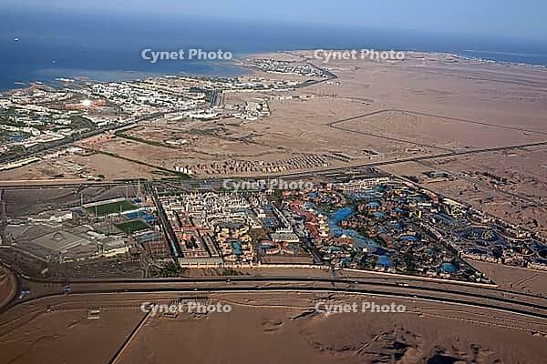 Hotel complexes in the south of Hurghada, Egypt [IBR124494830]
