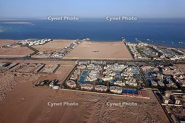Hotel complexes in the south of Hurghada, Egypt [IBR124494831]