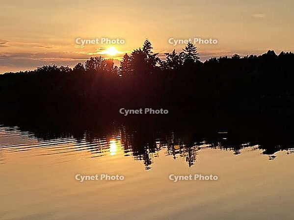 Sunset at Bikowsee, Rheinsberg, Brandenburg, Germany [IBR124494898]
