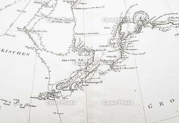 Map of the Northwest American and Northeast Asian coasts according to Captain Cook's investigations in 1778 and 1779, by Franz Anton Schrämbl or Schrämbl [IBR124508495]