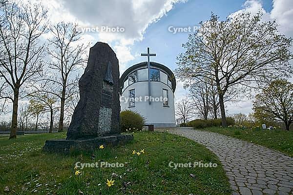Christophorus motorway chapel, peace, silence, meditation, Kocher valley bridge, motorway bridge, Urlurch, Mastodonsaurus, bridge, motorway, Kocher Valley, Kocher, Braunsbach, Hohenlohe, Germany [IBR124508531]