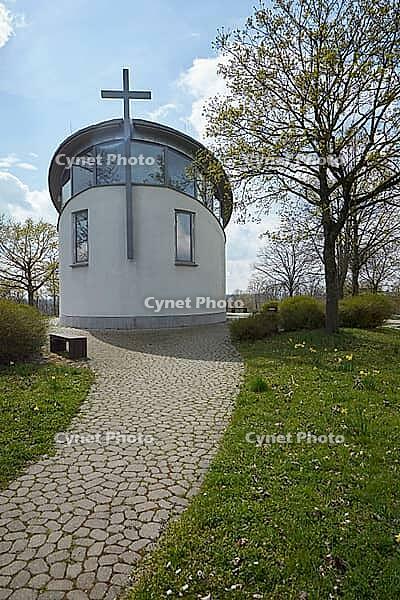 Christophorus motorway chapel, peace, silence, meditation, Kocher valley bridge, motorway bridge, Urlurch, Mastodonsaurus, bridge, motorway, Kocher Valley, Kocher, Braunsbach, Hohenlohe, Germany [IBR124508550]