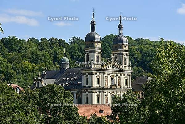 Monastery church in Schöntal, Jagsttal, Jagst, church, Cistercian monastery, Cistercians, Hohenlohe, Germany [IBR124508559]