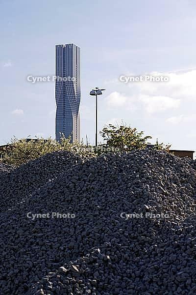 The tallest building in Scandinavia Karlatornet skycraper in Lindholmen, Gothenburg, Sweden [IBR124525433]