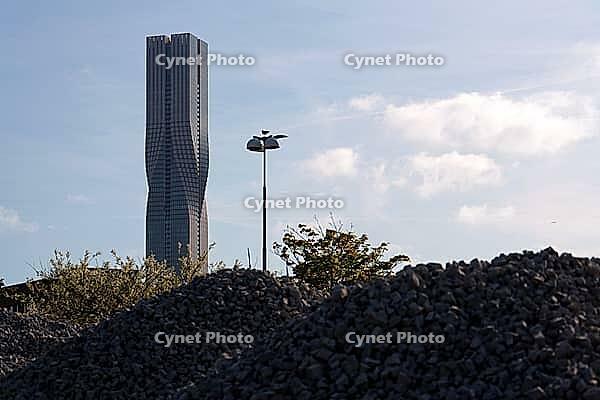 The tallest building in Scandinavia Karlatornet skycraper in Lindholmen, Gothenburg, Sweden [IBR124525444]