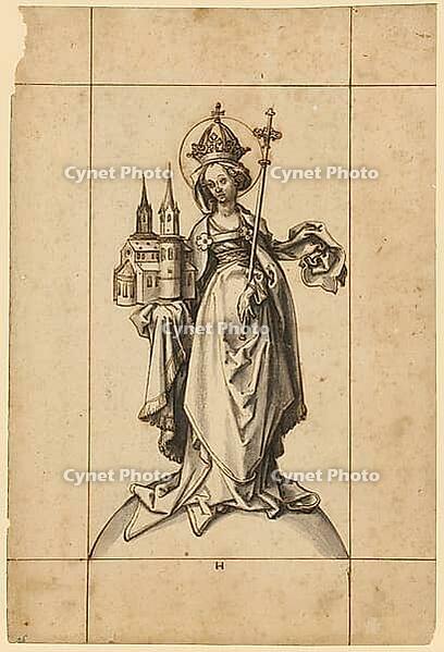 Holy Empress Cunegonde, Cunegonde of Luxembourg was Empress of the Holy Roman Empire and is particularly revered in Bamberg. She is considered the founder of the diocese of Bamberg and had numerous churches and monasteries built, authentic reproduction of [IBR124563479]