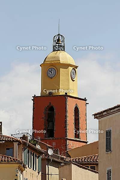St-Tropez, parish church, Eglise paroissiale Notre-Dame-de-l'Assomption from the 16th century, Cote d'Azur - Saint Tropez, parish church, Eglise paroissiale Notre-Dame-de-l'Assomption from the 16th century, Cote d'Azur, Southern France [IBR124585283]