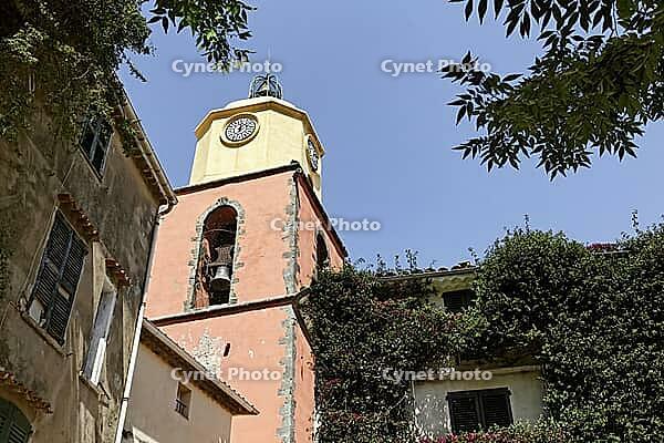 St-Tropez, parish church, Eglise paroissiale Notre-Dame-de-l'Assomption from the 16th century, Cote d'Azur - Saint Tropez, parish church, Eglise paroissiale Notre-Dame-de-l'Assomption from the 16th century, Cote d'Azur, Southern France [IBR124585297]