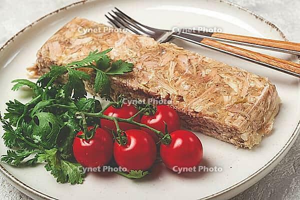 Pork jelly, aspic, homemade, cold appetizer, no people [IBR124585353]