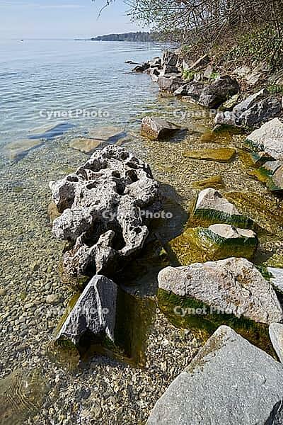 Starnberger See, Starnberg, lake, recreation area, swimming lake, shipping, Upper Bavaria, Bavaria, spring, April, lakeside promenade, leisure, Munich, Germany [IBR124585435]