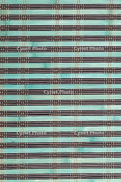 Bamboo placemat straw wood background natural decor [IBR124676079]